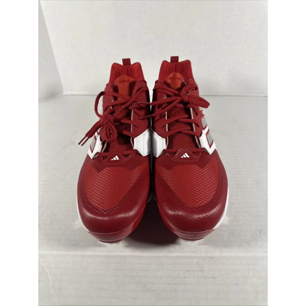 Adidas Icon 8 Baseball Cleats RED & White IG7104 -‎ Size 15 NWOB